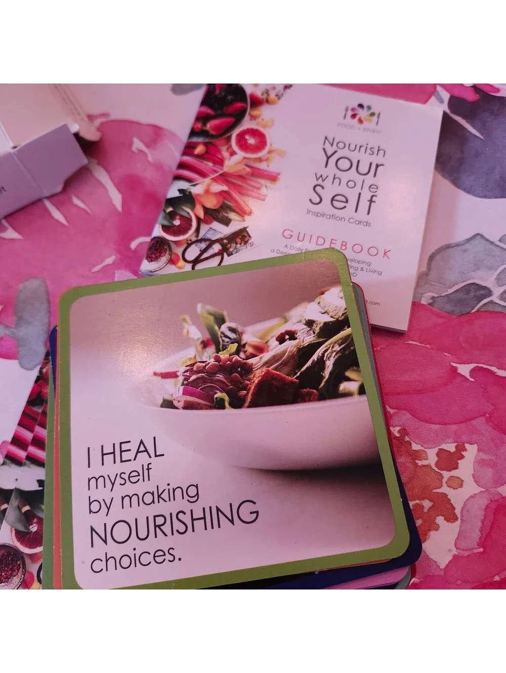Food + Spirit Nourish Your Whole Self Inspiration Cards 56-Card Deck & Guidebook